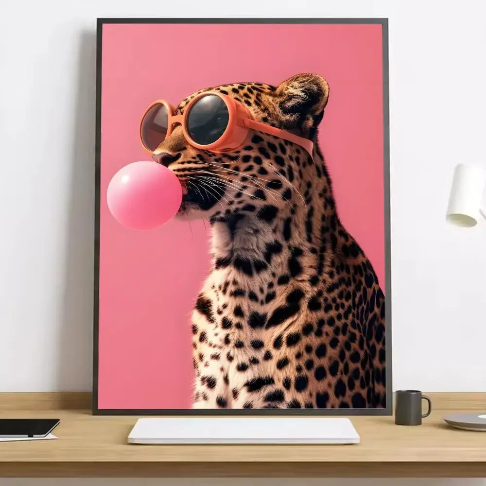 Stampa su tela da intelaiare — Tigre Pop