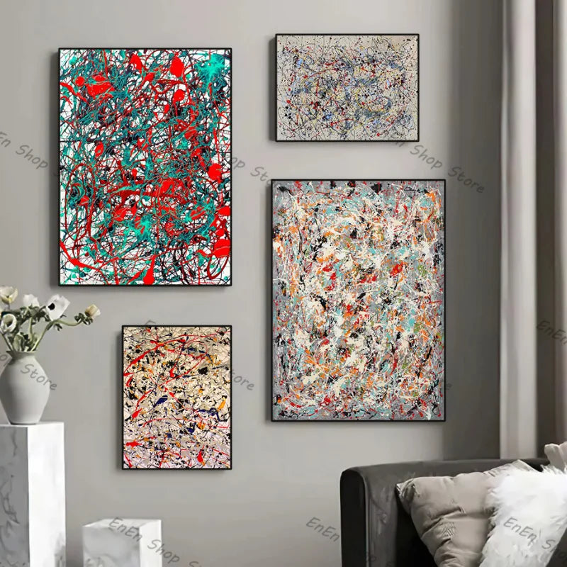 Stampa su tela da intelaiare — Homage to Pollock