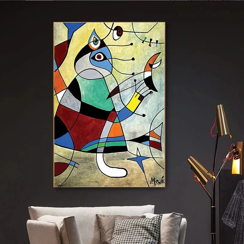 Stampa su tela da intelaiare — Homage to Miró