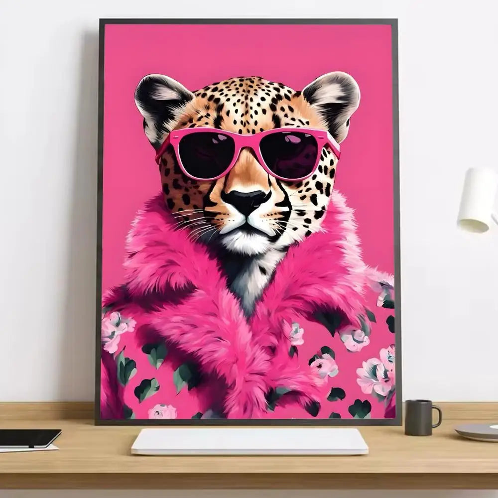 Stampa su tela da intelaiare — Tigre Pop