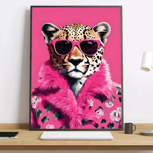 Stampa su tela da intelaiare — Tigre Pop