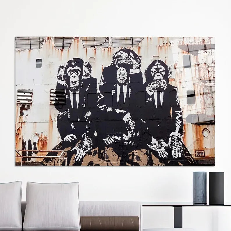 Stampa su tela da intelaiare — Homage to Banksy