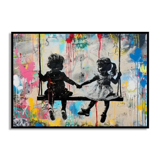 Stampa su tela da intelaiare — Homage to Banksy