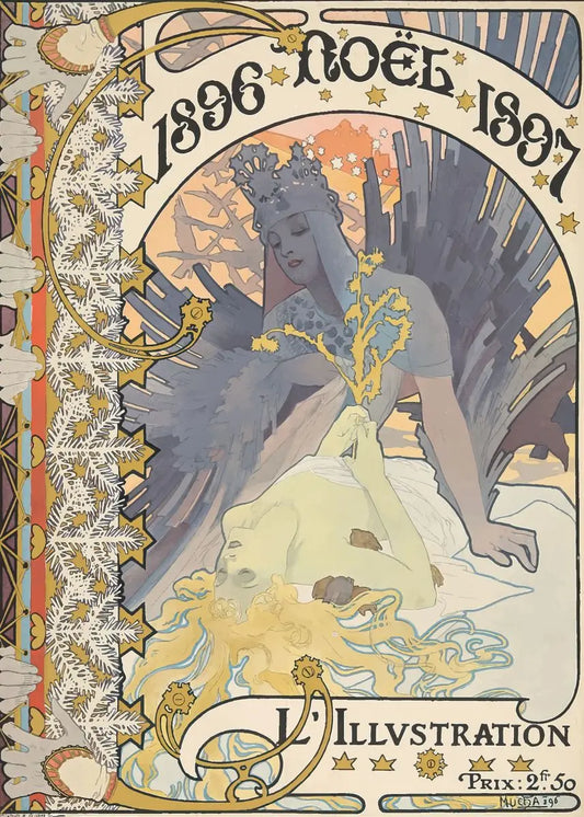 Stampa su tela da intelaiare — Homage to Mucha
