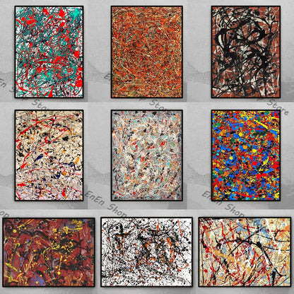 Stampa su tela da intelaiare — Homage to Pollock