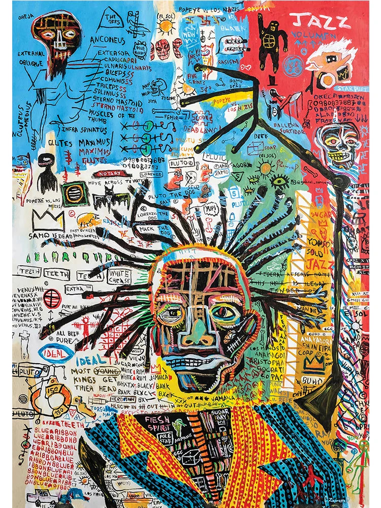 Stampa su tela da intelaiare — Homage to Basquiat