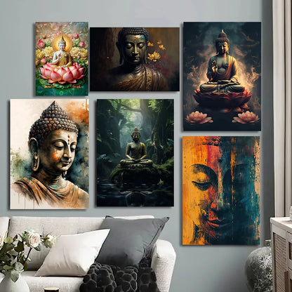 Stampa su tela da intelaiare — Buddha Meditante