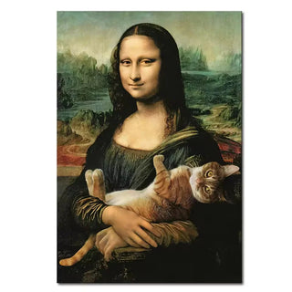 Stampa su tela da intelaiare — Homage to Mona Lisa