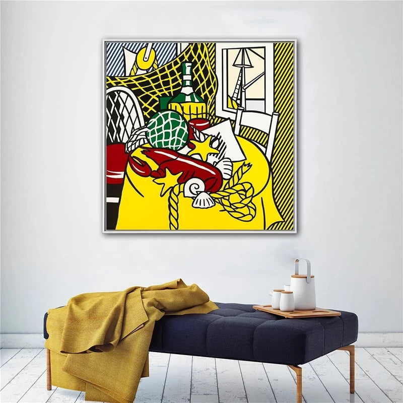 Stampa su tela da intelaiare — Homage to Lichtenstein