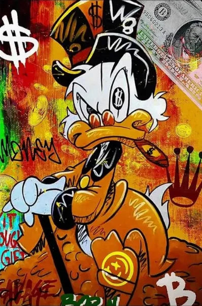 Stampa su tela da intelaiare — Graffiti Dorato