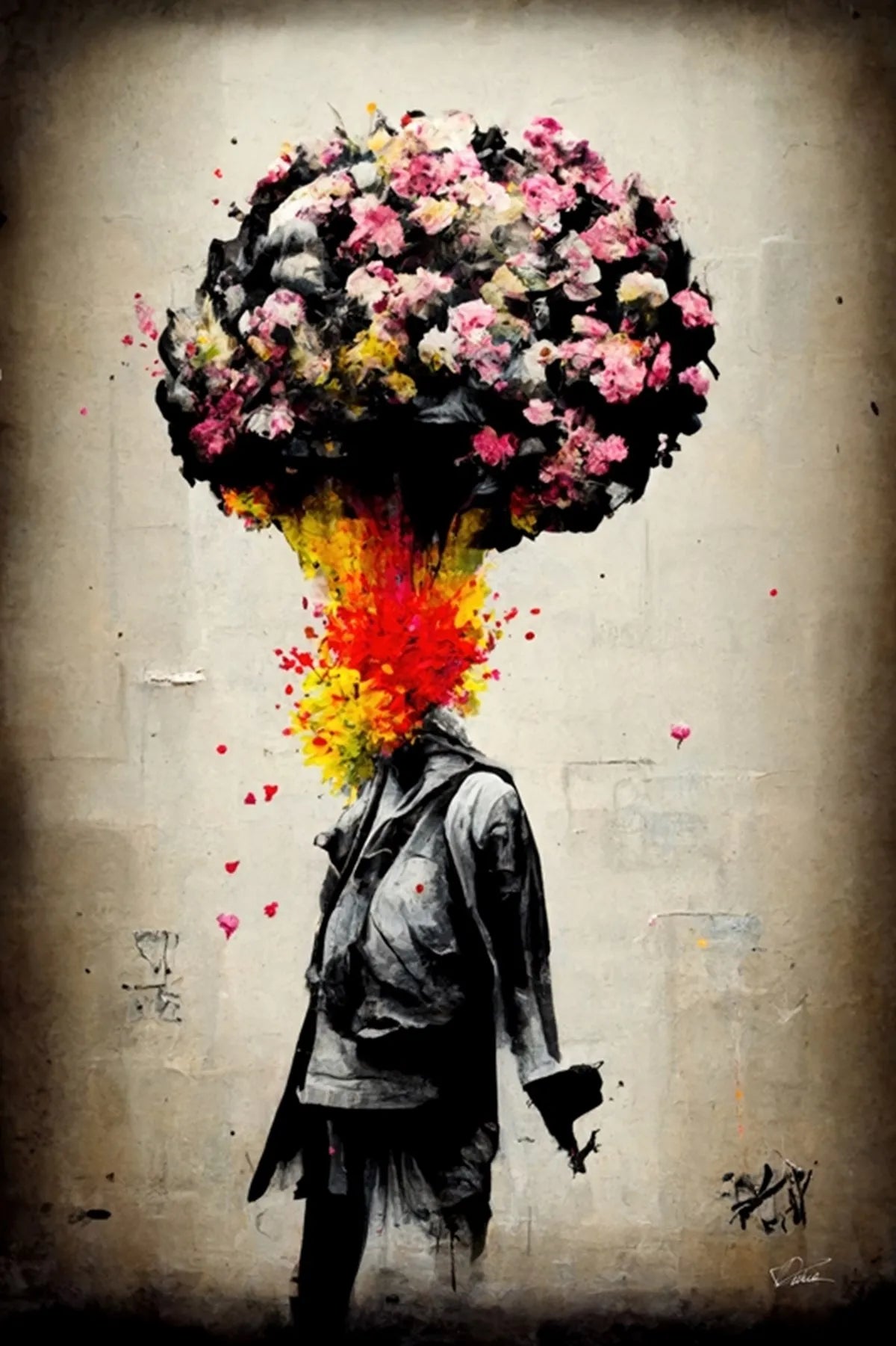 Stampa su tela da intelaiare — Homage to Banksy