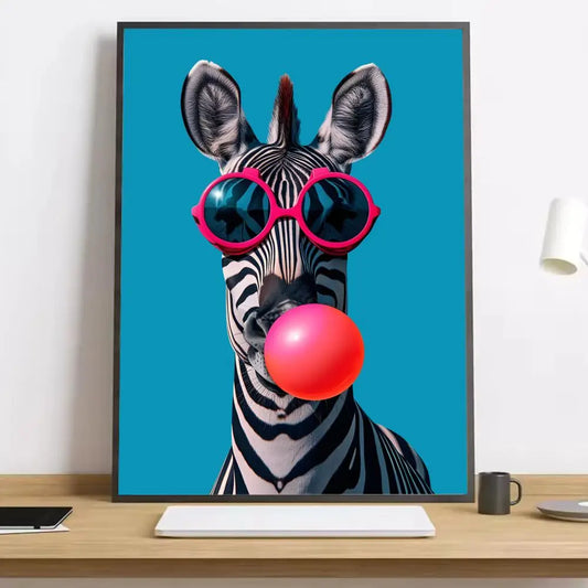 Stampa su tela da intelaiare — Tigre Pop