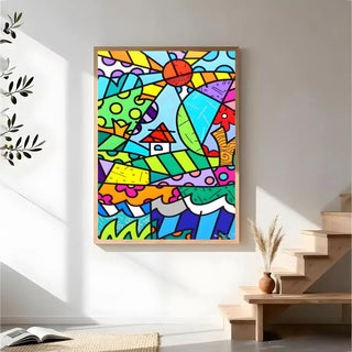 Stampa su tela da intelaiare — Homage to Britto