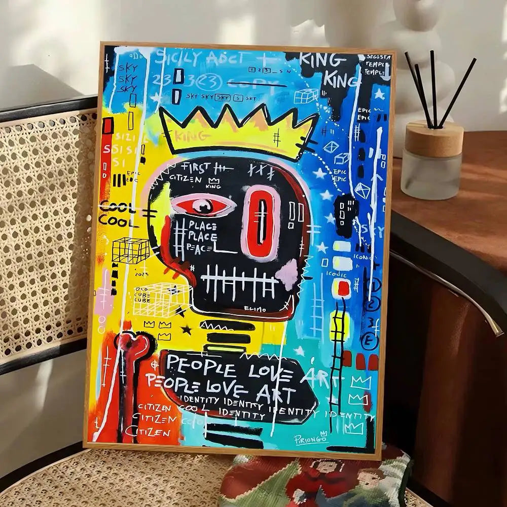 Stampa su tela da intelaiare — Homage to Basquiat