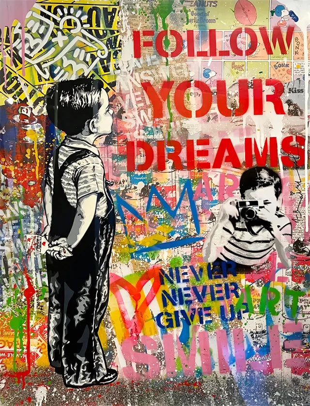 Stampa su tela da intelaiare — Homage to Banksy