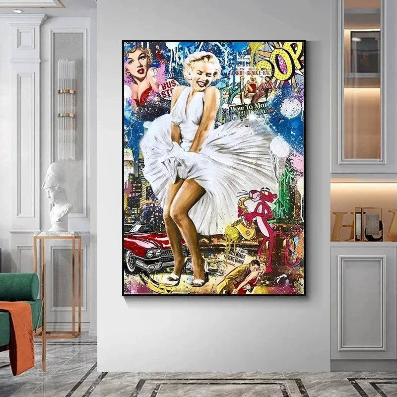 Stampa su tela da intelaiare — Homage to Marilyn