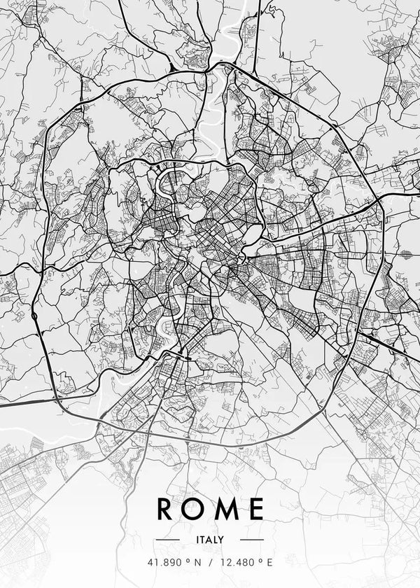 Stampa su tela da intelaiare — Mappe Urbane
