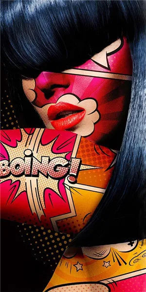 Stampa su tela da intelaiare — Donna Pop Art