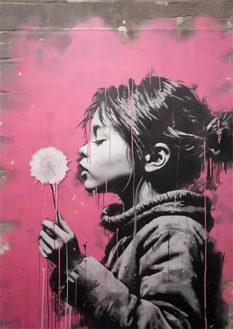 Stampa su tela da intelaiare — Homage to Banksy