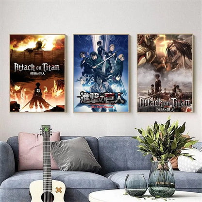 Stampa su tela da intelaiare — Homage to Attack on Titan