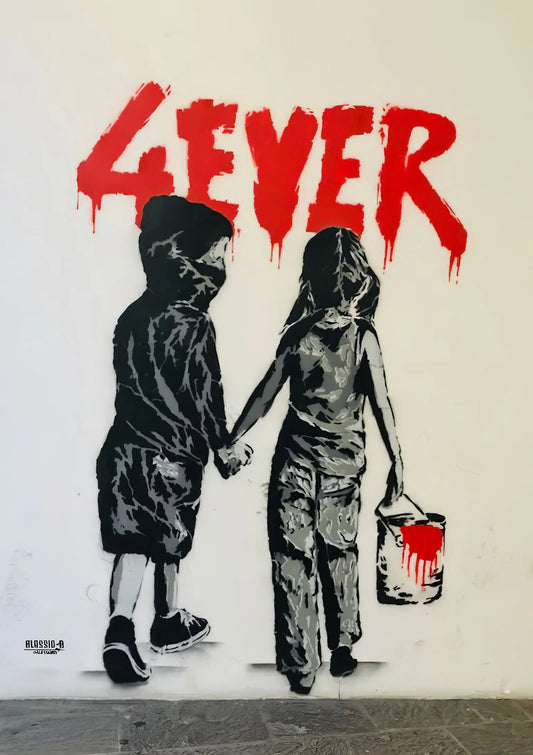 Stampa su tela da intelaiare — Homage to Banksy