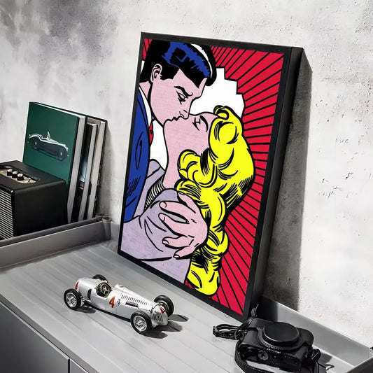 Stampa su tela da intelaiare — Homage to Lichtenstein