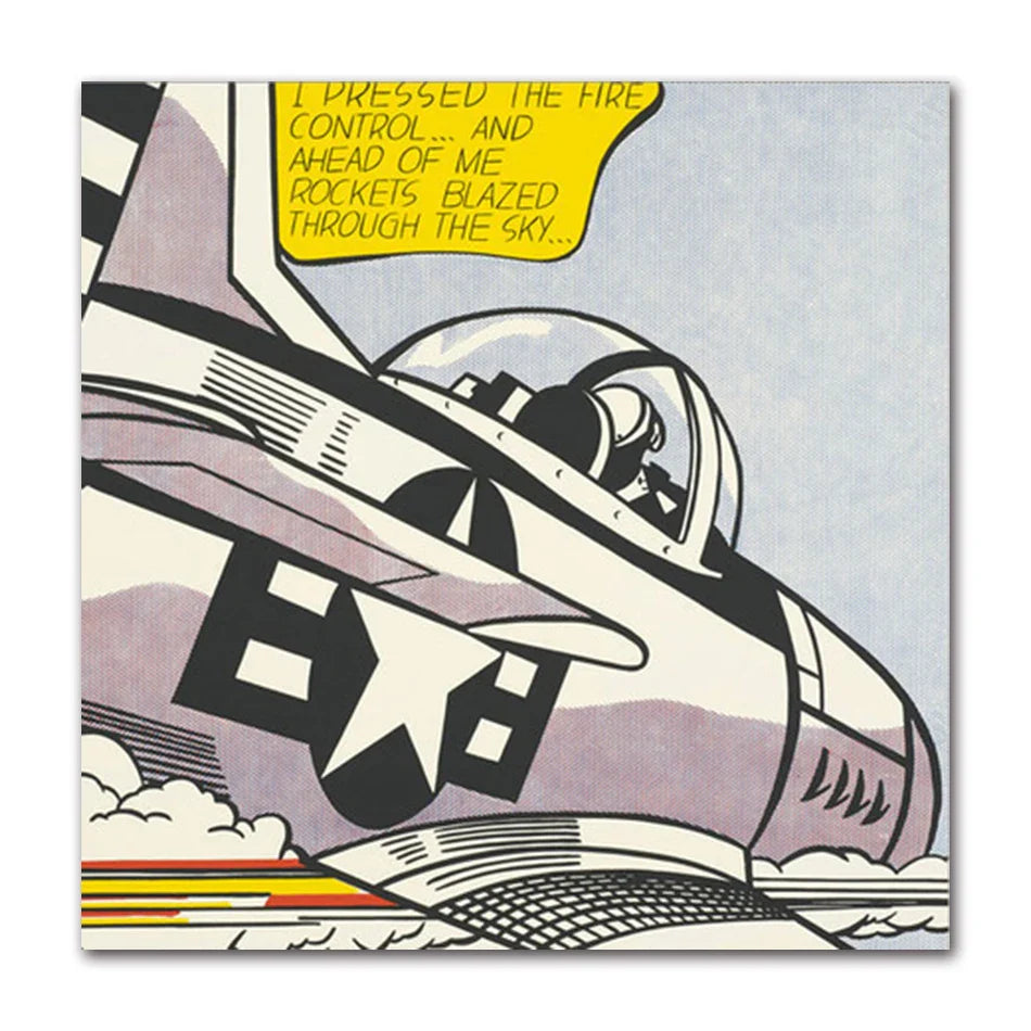 Stampa su tela da intelaiare — Homage to Lichtenstein