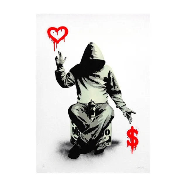 Stampa su tela da intelaiare — Homage to Banksy
