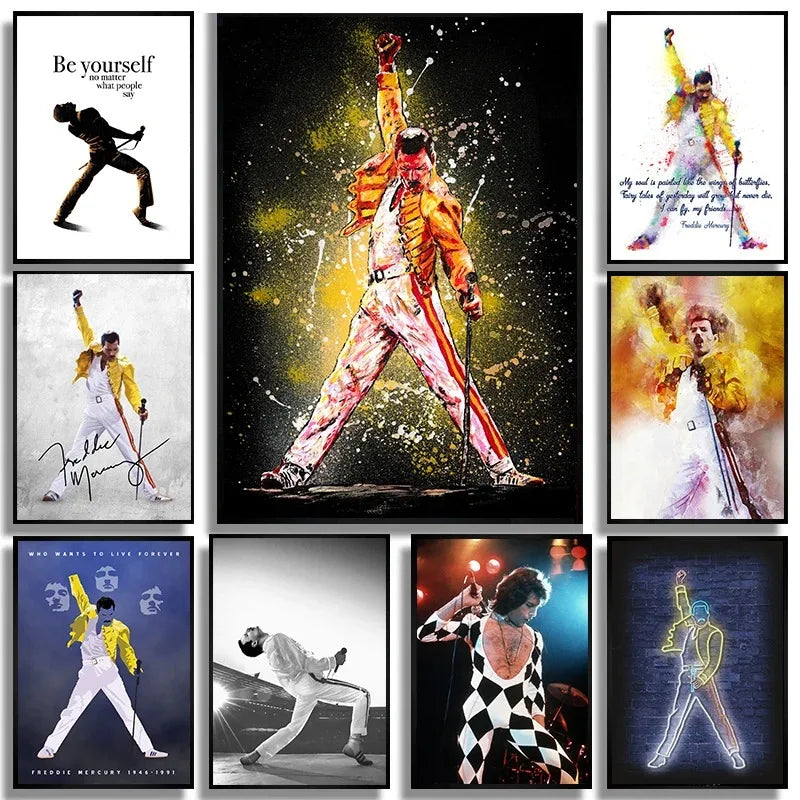 Stampa su tela da intelaiare — Homage to Freddie Mercury