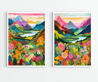 Stampa su tela da intelaiare — Fiori Bohémien