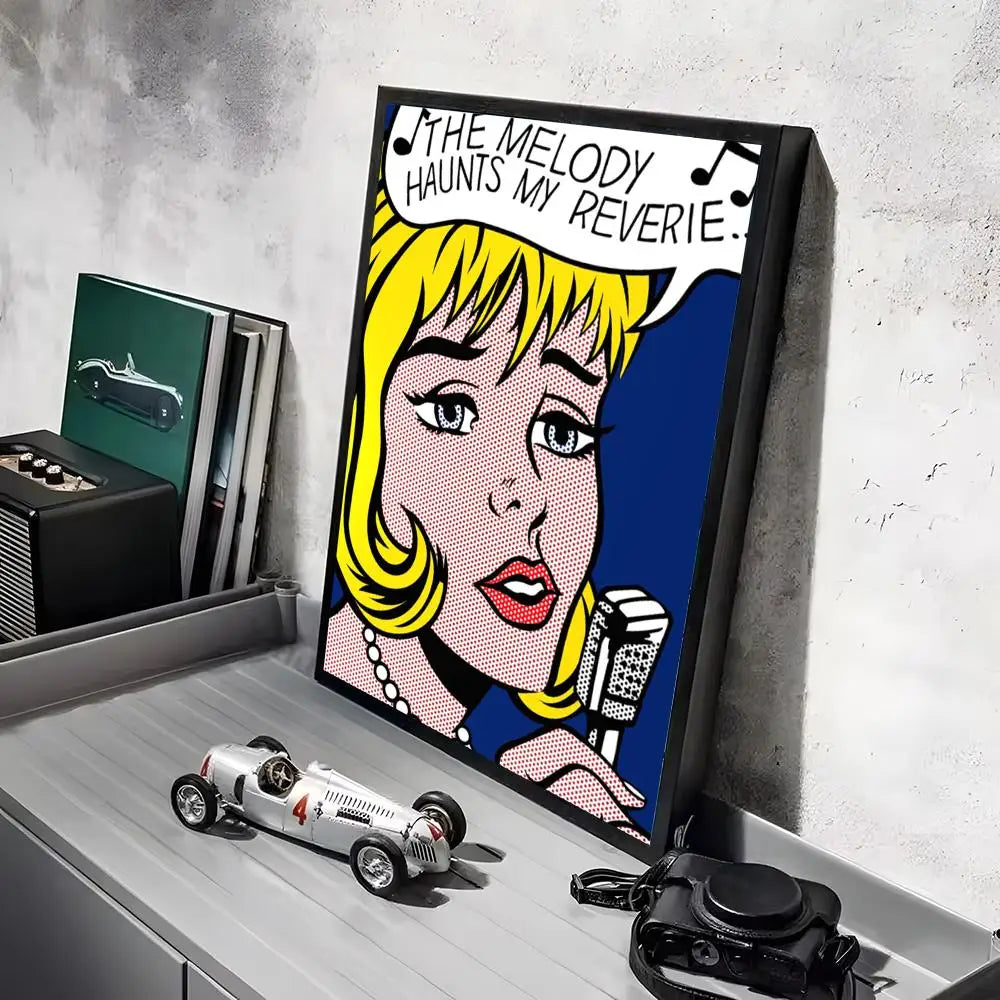 Stampa su tela da intelaiare — Homage to Lichtenstein