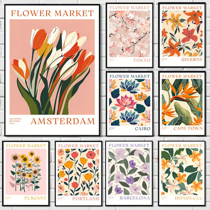 Stampa su tela da intelaiare — Mercato dei Fiori