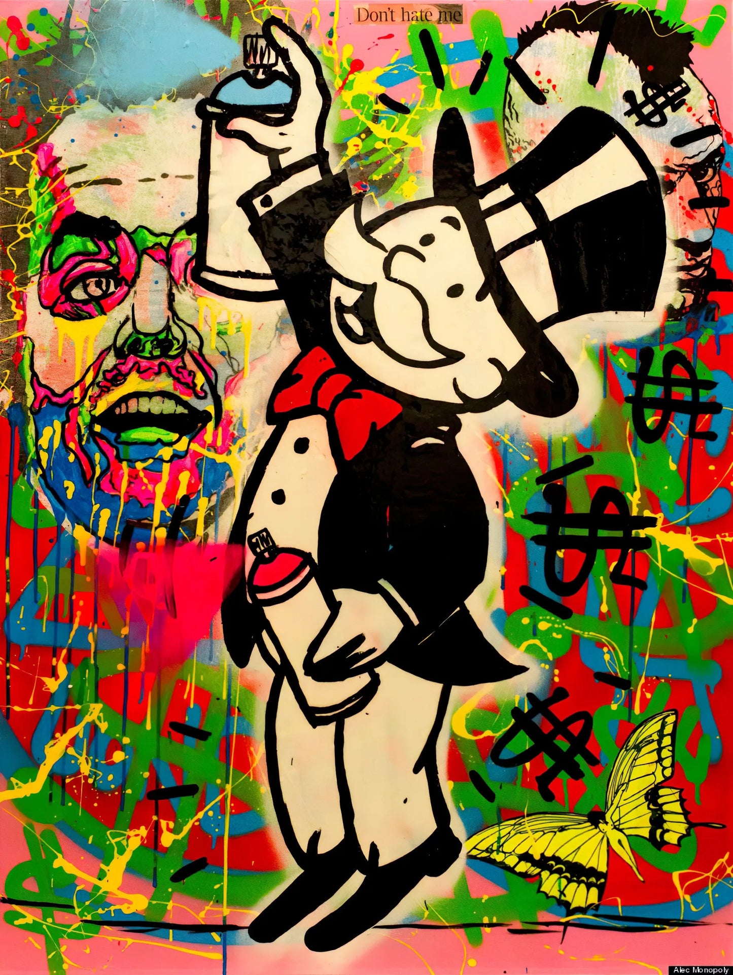 Stampa su tela da intelaiare — Homage to Alec Monopoly