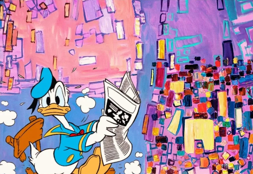 Stampa su tela da intelaiare — Graffiti Dorato