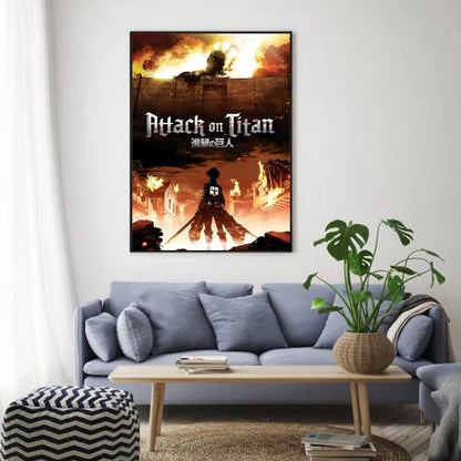 Stampa su tela da intelaiare — Homage to Attack on Titan