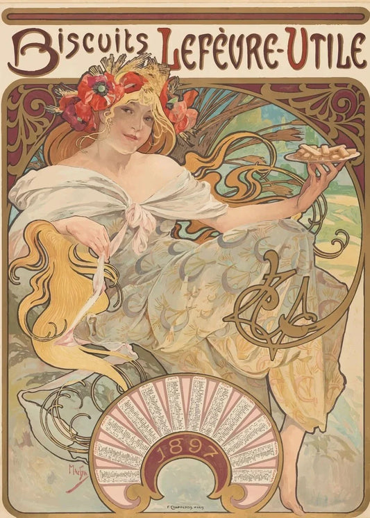 Stampa su tela da intelaiare — Homage to Mucha