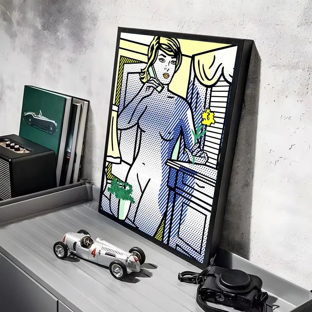 Stampa su tela da intelaiare — Homage to Lichtenstein