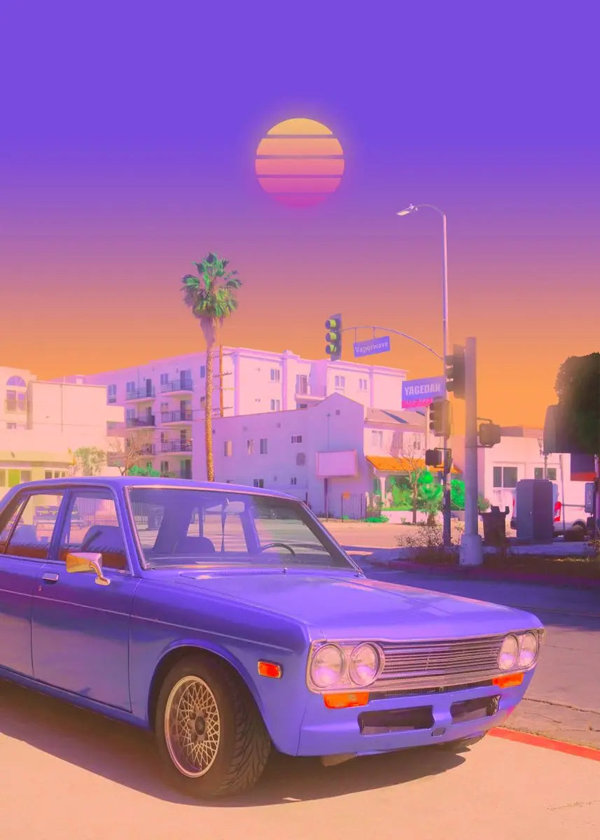 Stampa su tela da intelaiare — Tropici Synthwave