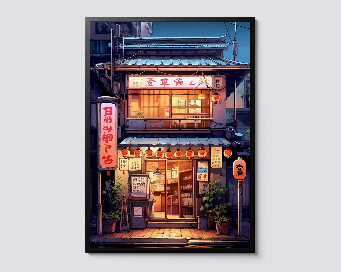 Stampa su tela da intelaiare — Ramen di Tokyo
