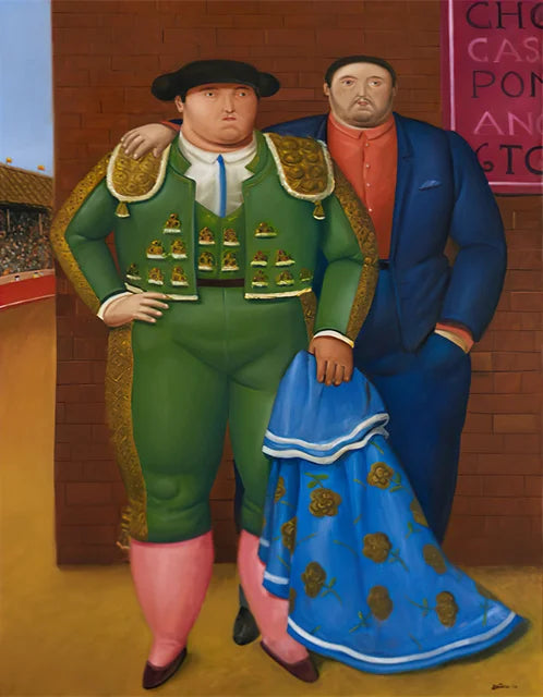 Stampa su tela da intelaiare — Homage to Botero