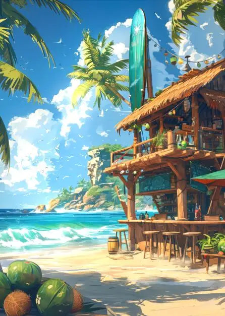Stampa su tela da intelaiare — Spiaggia e Foresta