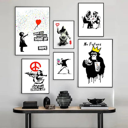 Stampa su tela da intelaiare — Homage to Banksy