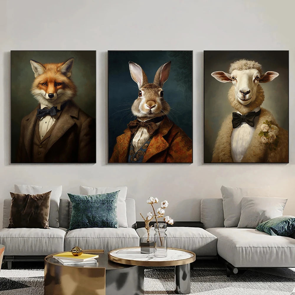 Stampa su tela da intelaiare — Animali Rinascimento