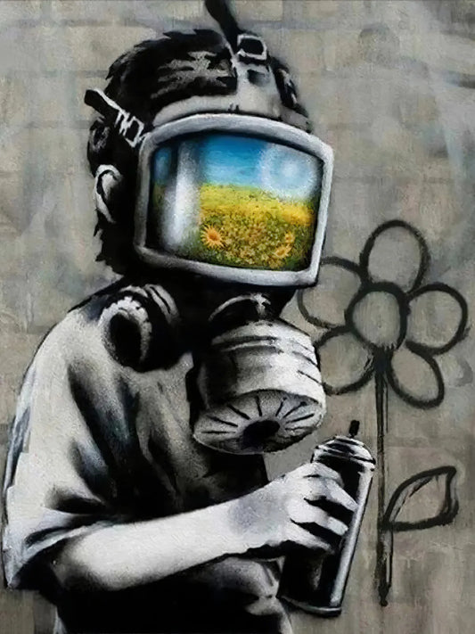 Stampa su tela da intelaiare — Homage to Banksy