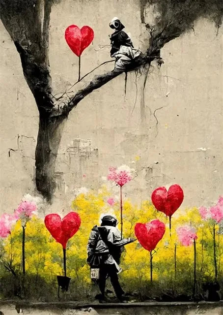 Stampa su tela da intelaiare — Homage to Banksy