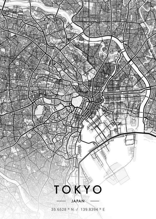 Stampa su tela da intelaiare — Mappe Urbane