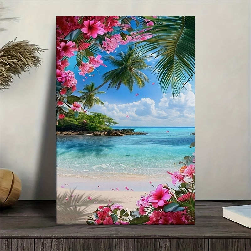 Stampa su tela intelaiata — Spiaggia Tropicale