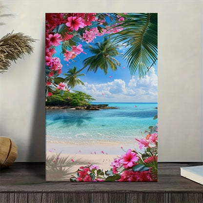 Stampa su tela intelaiata — Spiaggia Tropicale