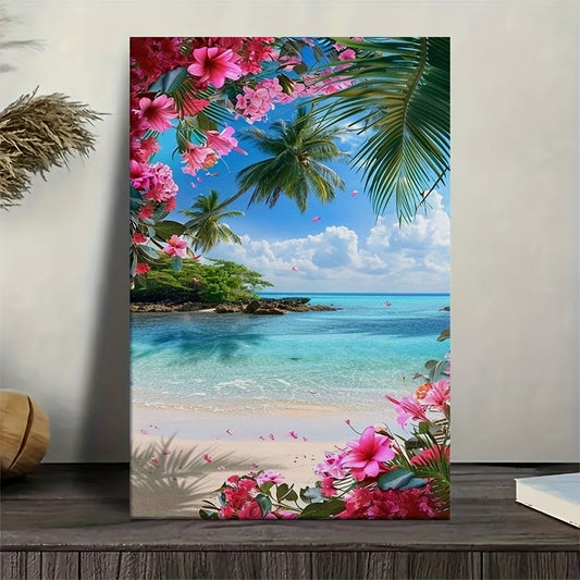 Stampa su tela intelaiata — Spiaggia Tropicale