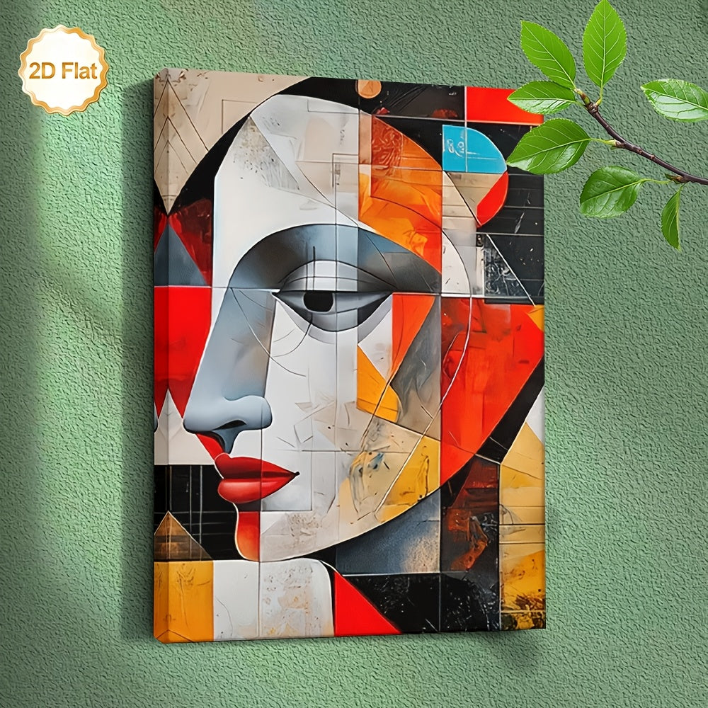 Stampa su tela intelaiata — Volto Cubista
